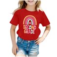 thumbnail image 3 of LILIYA Back To School Shirts for Girls Pre Kindergarten 1st 2nd 3rd Grade Fashion Short Sleeve Clothes T-Shirt Summer Outfit, 3 of 5