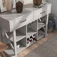 thumbnail image 6 of Furniture of America Acres Farmhouse Wood Wine Bar in White Oak, 6 of 8