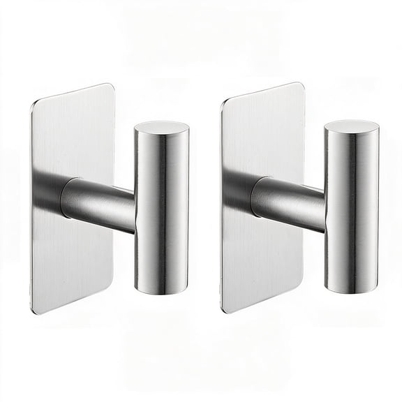Adhesive Hooks Wall Hooks Stainless Steel Towel Hooks Shower Hooks Hat Organizer,Dorm Room Essentials