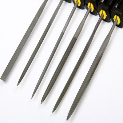 Hobby Blade - 6pc Coarse Grit Precision Hobby File Tool Set Sharpening Knives Blades and Saws