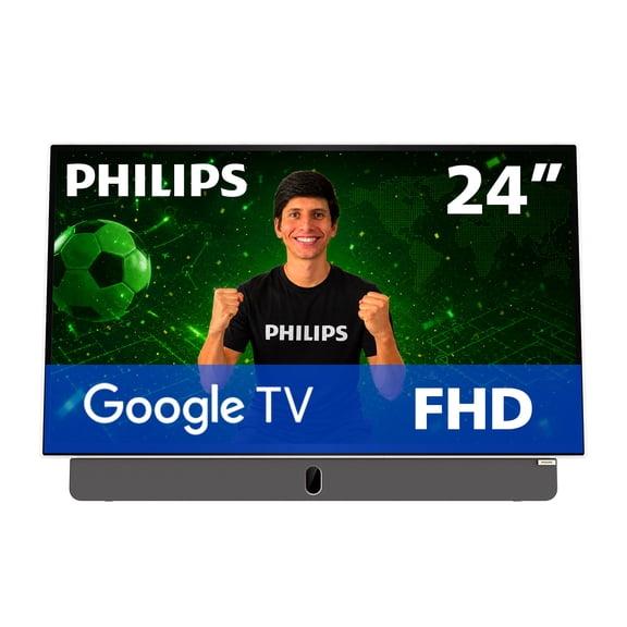 TV Philips Portátil 24 Pulgadas Google FHD LED 24PFS5675G/F8
