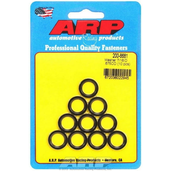 ARP 200-8681 7/16" ID x 675 OD Connecting Rod Washer - 10 Piece