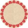 thumbnail image 1 of Ahgly Company Machine Washable Indoor Round Transitional Construction Cone Orange Area Rugs, 4' Round, 1 of 7