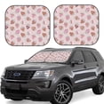 thumbnail image 2 of Picia Strawberry Cake 2 Piece Car Windshield Sun Shade Foldable | Foldable Sun Shield for Front Window Blocks UV Rays and Keeps Your Vehicle Cool-Large, 2 of 7