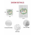 thumbnail image 7 of Easter Kitchen Dish Towels for Drying Dishes Set of 4, Spring Colorful Eggs Flower Leaf Grey Plaid Checkered Waffle Weave Microfiber Hand Tea Bathroom Towels Quick Dry & Absorbent Towel 15.7x23.6, 7 of 7