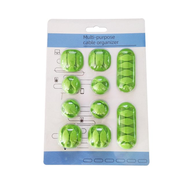Cateissary Clips para cables, organizador de cables para electrodomésticos, resistente al desgaste, adhesivo elástico, soporte para cables, Type2 NO2