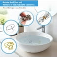 thumbnail image 5 of 3Pack Bathroom Sink Stopper For 1.1-1.3In Pop Up Drain Filter With Hair Strainer, 5 of 6