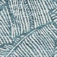 thumbnail image 3 of HomeRoots 672648 3 x 5 ft. Teal & Ivory Floral Transitional Washable Machine Made Rectangle Area Rug with UV Protection, 3 of 9
