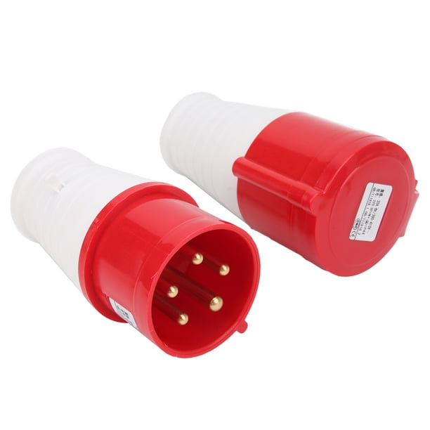 Zócalo de clavija impermeable, juego de conector de enchufe industrial Adaptador industrial de zócalo industrial Máxima comodidad