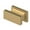 Brushed Brass, variant on Deltana AN138U14 Contemporary Knob, Anvil, 3/4" x 1-1/2" x 7/8" in Polished Nickel