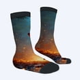 thumbnail image 2 of Four Seasons Universal Socks (2 Pairs) - Vibrant Sunset Design with Unisex Trendy Mixed Color Socks Perfect for All Seasons, 2 of 5