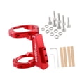 thumbnail image 3 of DYNWAVECA Adjustable Clamp Bike Front Bag Holder Adapter Folding Bike Front Mount Easy Installation Folding Bikes Fronts Rack Adapter Red, 3 of 10