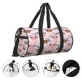 thumbnail image 3 of Pofeuu Pink Butterfly Daisy Print Travel Duffel Bag,Sports Tote Gym Bag,Shoulder Weekender Overnight Bag for Women Gym Bag, 3 of 6