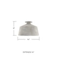 thumbnail image 2 of Capital Lighting 235311CY Quarry 14" Wide Semi-Flush Ceiling Fixture - Clay, 2 of 7