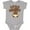 AC-Heather Grey, variant on Little Monkey Boys or Girls Baby Bodysuit