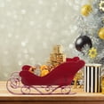 thumbnail image 3 of Adornos navideños XINYU trineo miniatura 2 piezas para escritorio, 3 of 7