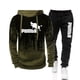 thumbnail image 4 of Sudadera con capucha y pantalones deportivos negros para hombre, conjunto deportivo informal diario de alta calidad para hombre, conjuntos de otoño 2023, oferta nueva, 4 of 4