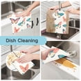 thumbnail image 2 of Yayeee 6 Pack Kitchen Dishcloths for Washing Dishes Soft Absorbent Microfiber Towels, Colorful Butterflies, 2 of 9