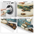 thumbnail image 3 of Winter SnowmanWasher and Dryer Covers Dust-Proof and Oil Resistant Fridge Cover with 4 Storage Pockets Washing Machine Top Cover for Laundry Kitchen Home 51.2 x 22 In, 3 of 6