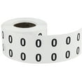 thumbnail image 2 of Circle Dot Number 0 Stickers, 0.5 Inch Round, 1000 Labels on a Roll, 2 of 2