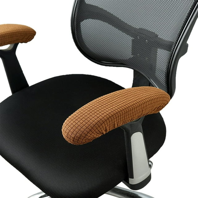 Office Chair Arm Covers Polyester Fiber Reliable Material 9-15in Easy Cleaning