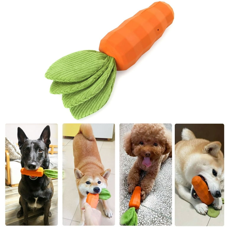 Luxtrada Dog Squeaky Chew Toys for Aggressive Chewers Rubber
