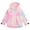 Pink, variant on Toddler Girls Fleece Lined Hooded Jacket A Line Coat with Raglan Sleeves for School Outdoor Wear
