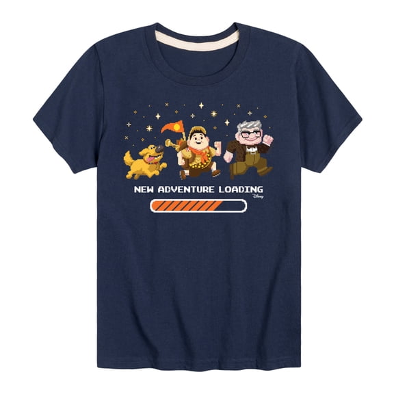 Up - New Adventure Loading - Youth Boys Short Sleeve Graphic T-Shirt