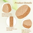 thumbnail image 4 of Tapón de corcho de madera, tapones para botellas, plano y redondo, BurlyWood, 91 x 85 x 20 mm, 4 of 6