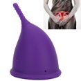 thumbnail image 1 of Copa menstrual Diseño profesional Material de silicona de alta calidad ampliamente utilizado Higiene femenina Reutilizable Cómodo de usar Diseño de forma única para la oficina, 1 of 8