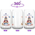 thumbnail image 2 of Happy 4th of July Patriotic Maine Coon Marching Band Uniform Balloons Fireworks 16oz Glass Cup Mug Cat Lover Kitten Owner Gifts Glass Can - 13009, 2 of 5