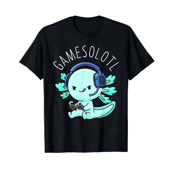 Gamesolotl Axolotl Gamer Anime Gifts Kawaii Boys Girls T-Shirt