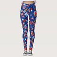 thumbnail image 5 of Gibobby Yoga leggings Color personalizado . UU. Leggings para correr Pantalones patrióticos Bandera de Pilates Mujeres flacas para yoga Pantalones d(Azul,M), 5 of 5