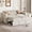Beige, variant on Oufan Soft Cushion Convertible Sofa Pull Bed for Two People to Sit On, 2-Seater Upholstery Couch for Living Room Apartment, Beige