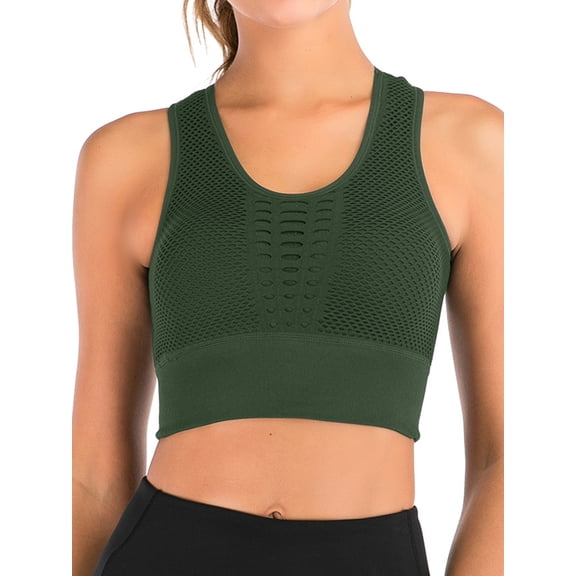 DODOING Women's Seamless Padded Yoga Sports Bra Activewear Bra Sleep Workout Lingerie Yoga Sports Bra