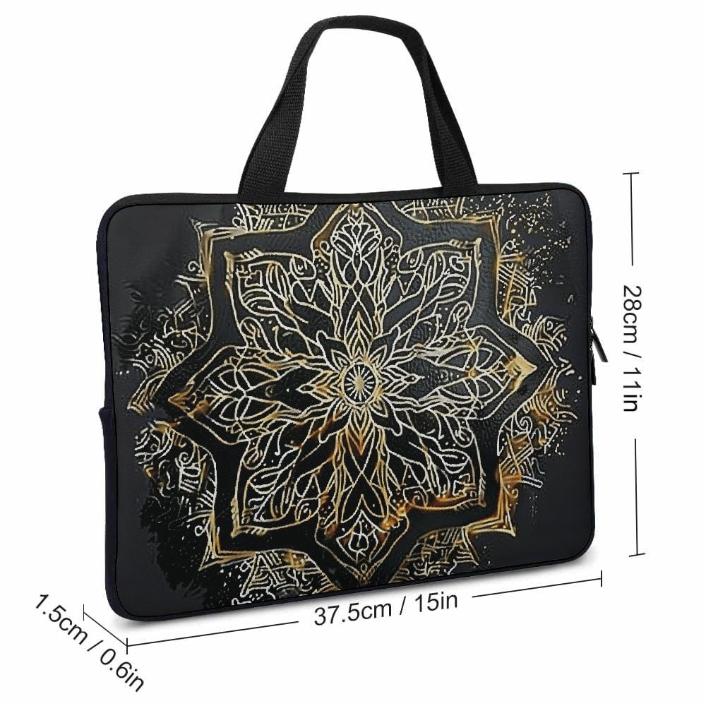 Jrxy Digital Art Soft Laptop Bag Diving Fabric Travel Case with Waterproof Neoprene Cover 15inch