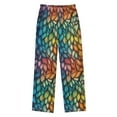 thumbnail image 2 of FORMRS Kids Pajama Pants with Pockets Size 6-8Y Boys Lounge Sleep Bottoms, Colorful Dragon Scales Pattern, 2 of 8