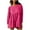 Hot Pink, variant on Royisotas Casual Womens Plus Shorts Pleated Summer Loose Jumpsuit Shorts Wide Leg Long Sleeved Romper Solid Color Shorts