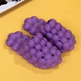 thumbnail image 2 of Zapatillas antideslizantes de secado rápido Suela gruesa Sandalias suaves de baño Mujer Multicolor Inicio Antideslizante Zapatillas Morado 43-44 1 par sidaley HA008973-05, 2 of 6