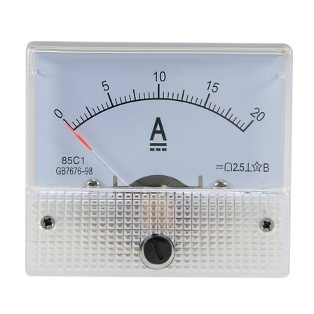 85C1 Analog Current Panel Meter DC 20A Ammeter Ampere Tester Gauge 1 PCS
