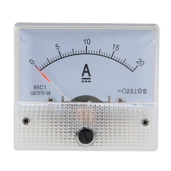 85C1 Analog Current Panel Meter DC 20A Ammeter Ampere Tester Gauge 1 PCS