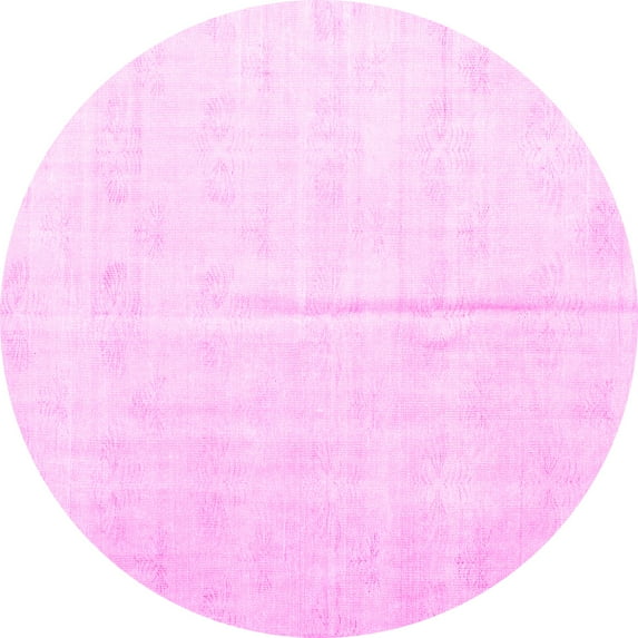 Ahgly Company Indoor Round Persian Pink Traditional Area Rugs, 6' Round