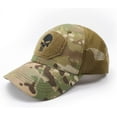 thumbnail image 4 of GFDYREE Skull Mesh Baseball Cap Men Tactical Operator Caps Fitted Outdoor Breath Hats, 4 of 5