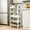 White, variant on 5-Tier Rolling Cart,Metal Utility Cart with 4 Hooks,Easy Assemble Mobile Storage Trolley On Wheels,Metal Shelving Units for Kitchen Bathroom Laundry Room Apartment Dorm