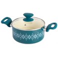 thumbnail image 4 of Tia Mowry 10 Piece Ceramic Nonstick Cookware Set, Teal, 4 of 9