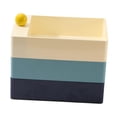 thumbnail image 2 of Organizador de joyas Caja de joyería giratoria Caja de almacenamiento de pendientes ligera Caja de almacenamiento de joyas para regalo de cumpleaños Amarillo, 2 of 8