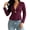 Red, variant on Women's Cropped Notched Lapel Blazer, Single Button Fitted Waist Jacket, Long Sleeve Tailored Outer Top, Slim Waist Silhouette, Office Casual Outfit, Formal Outerwear Clothing