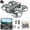 Gray, variant on 2.4G RC Drone with Adjustable Dual-Camera,2.4G RC Quadcopter with Altitude Hold, Headless Mode & 3-Speed Adjustment,Gift for Boys Girls