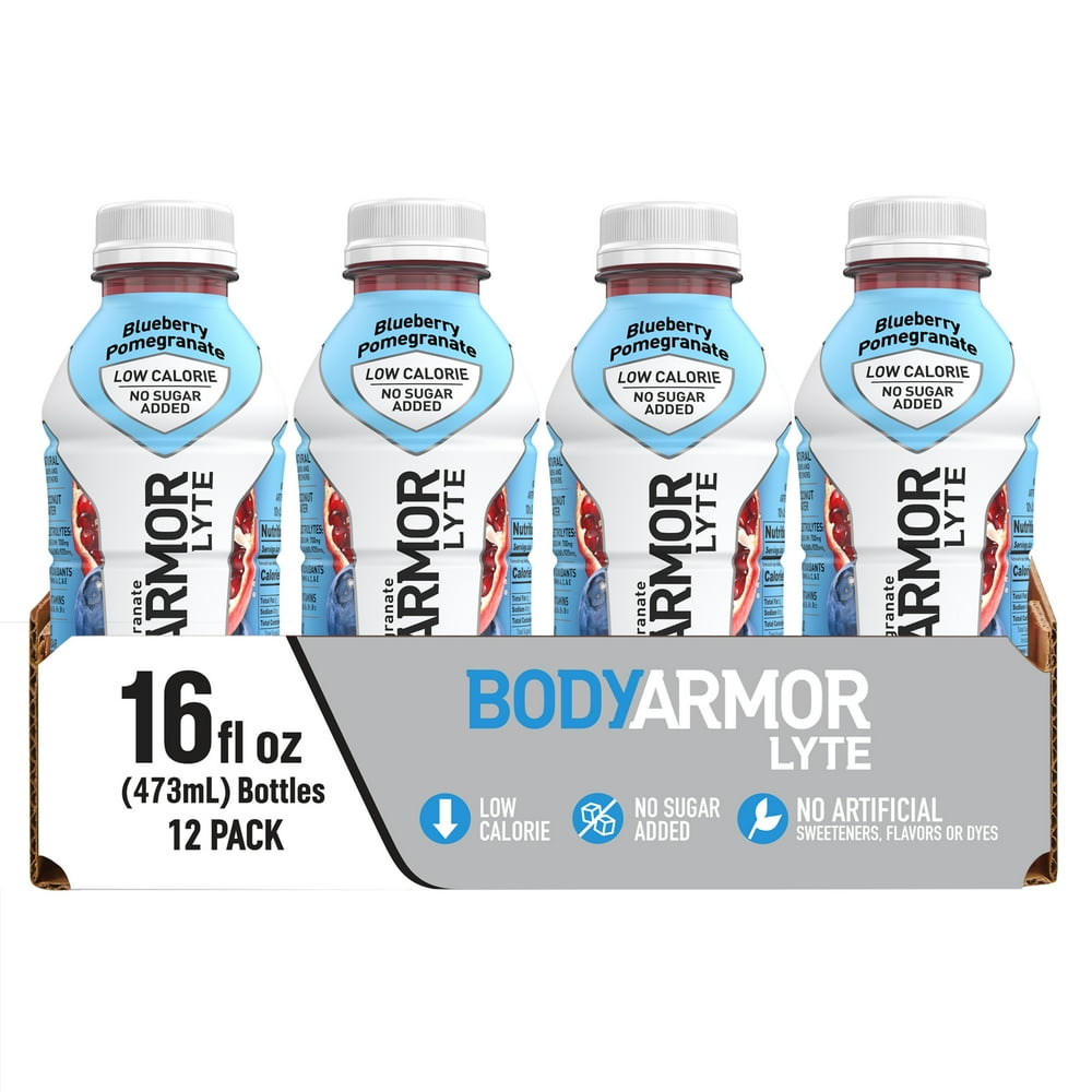 BODYARMOR LYTE Sports Drink, Blueberry Pomegranate, 16 Fl. Oz., 12