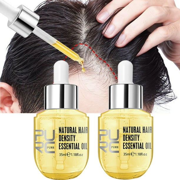 Aceite de jengibre PURC para el crecimiento del cabello, tratamiento para la caída del cabello, suavizado, reparación y crecimiento del cabello dañado, productos para el cuidado del cabello para hombr | Bodega